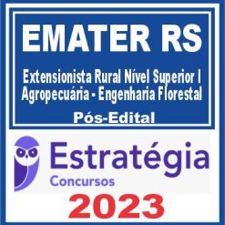 EMATER RS (Extensionista Rural Nível Superior I - Agropecuária - Engenharia Florestal) Pós Edital