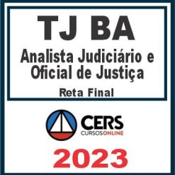 TJ BA (Analista Judiciário e Oficial) Cers 2023