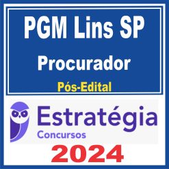 PGM Lins SP (Procurador) Pós Edital - Estratégia 2024